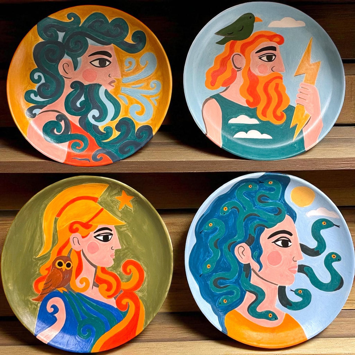 The Olympos Collection Round Plates