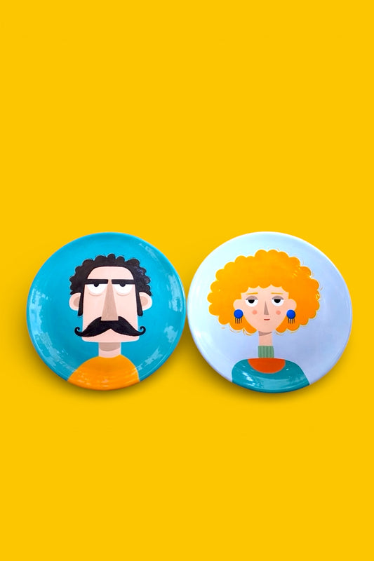 Piatti in ceramica The Couple