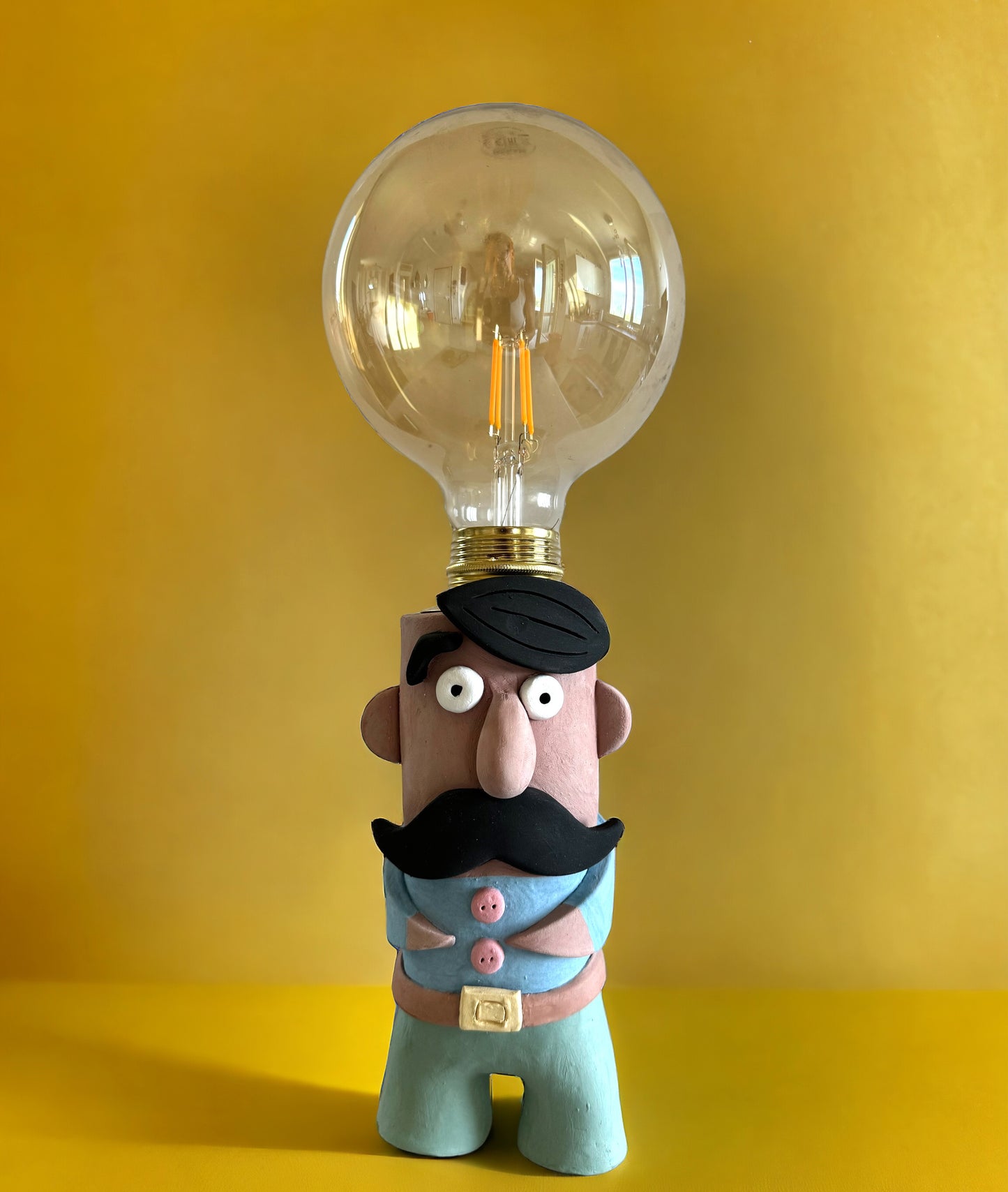 Lampada da pescatore in ceramica