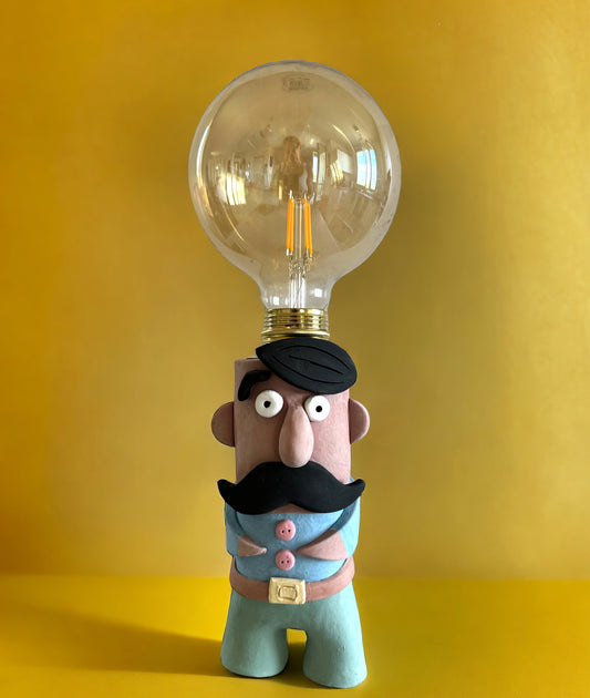 Lampada da pescatore in ceramica