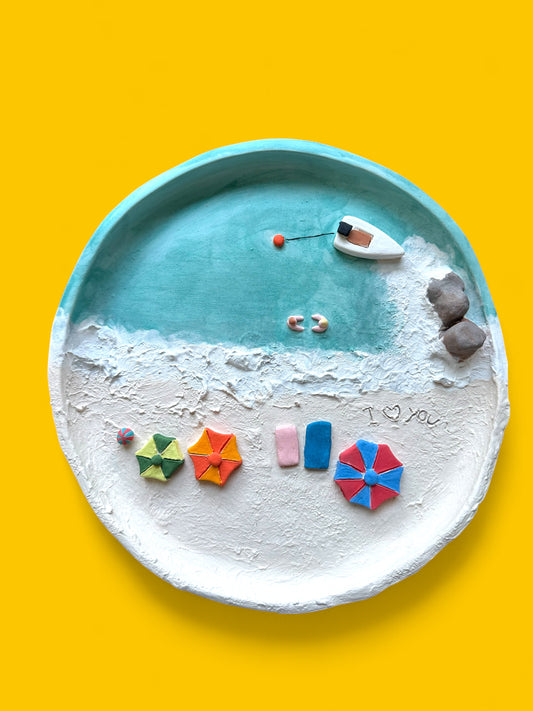 Beach life plate