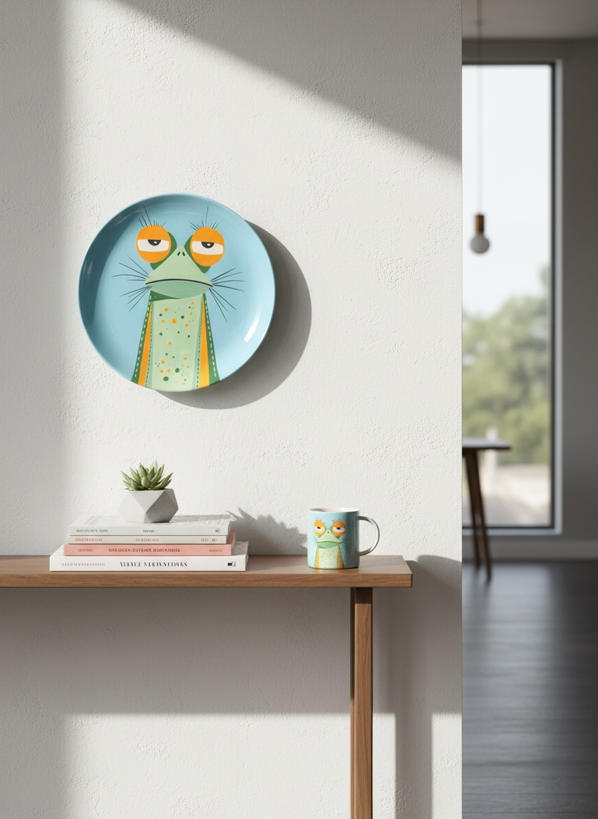 The Frog  Ceramic Plate