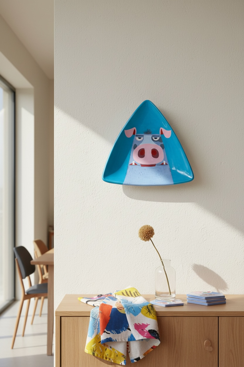 The Piggy  Ceramic Plate