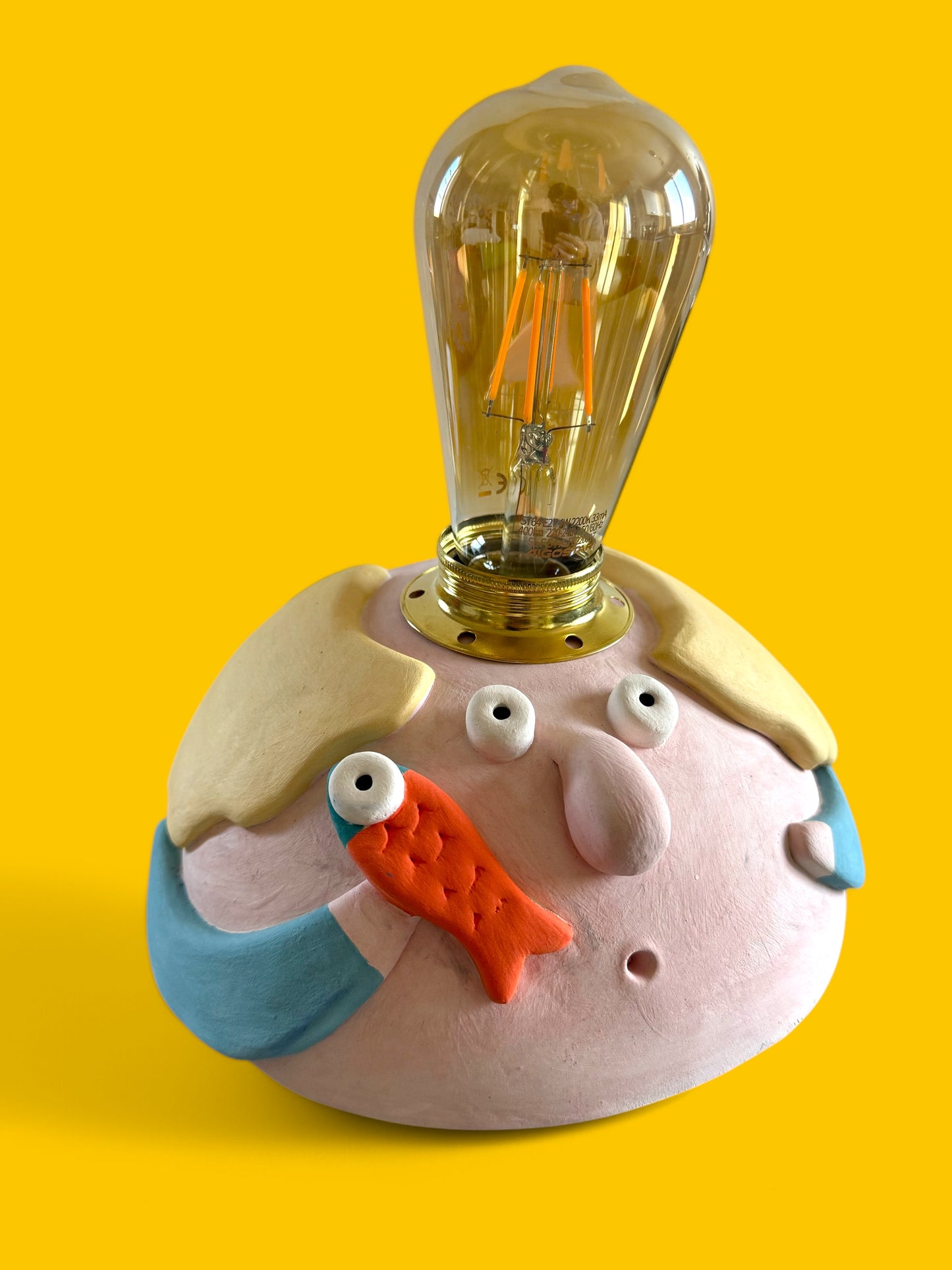 Lampada da tavolo rotonda - Figlia del pescatore
