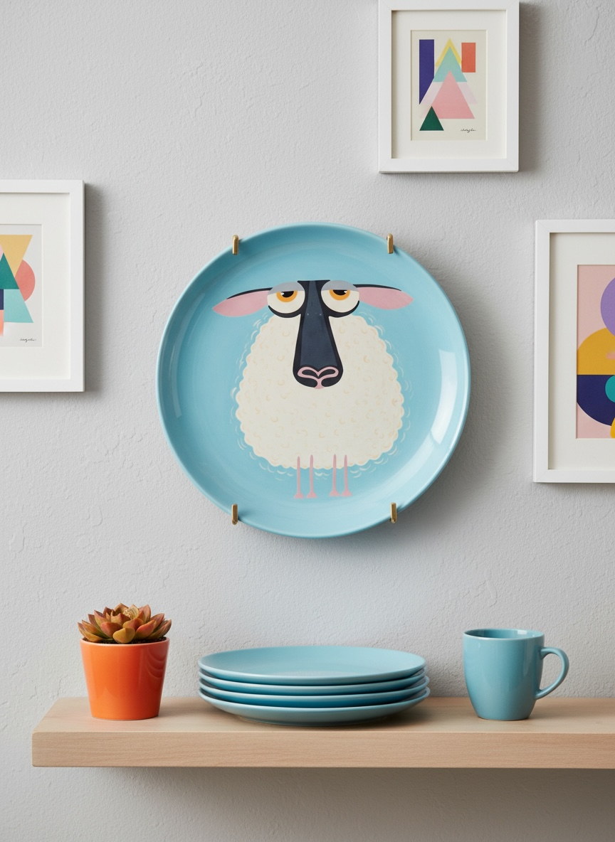The Sheep Ceramic Plate