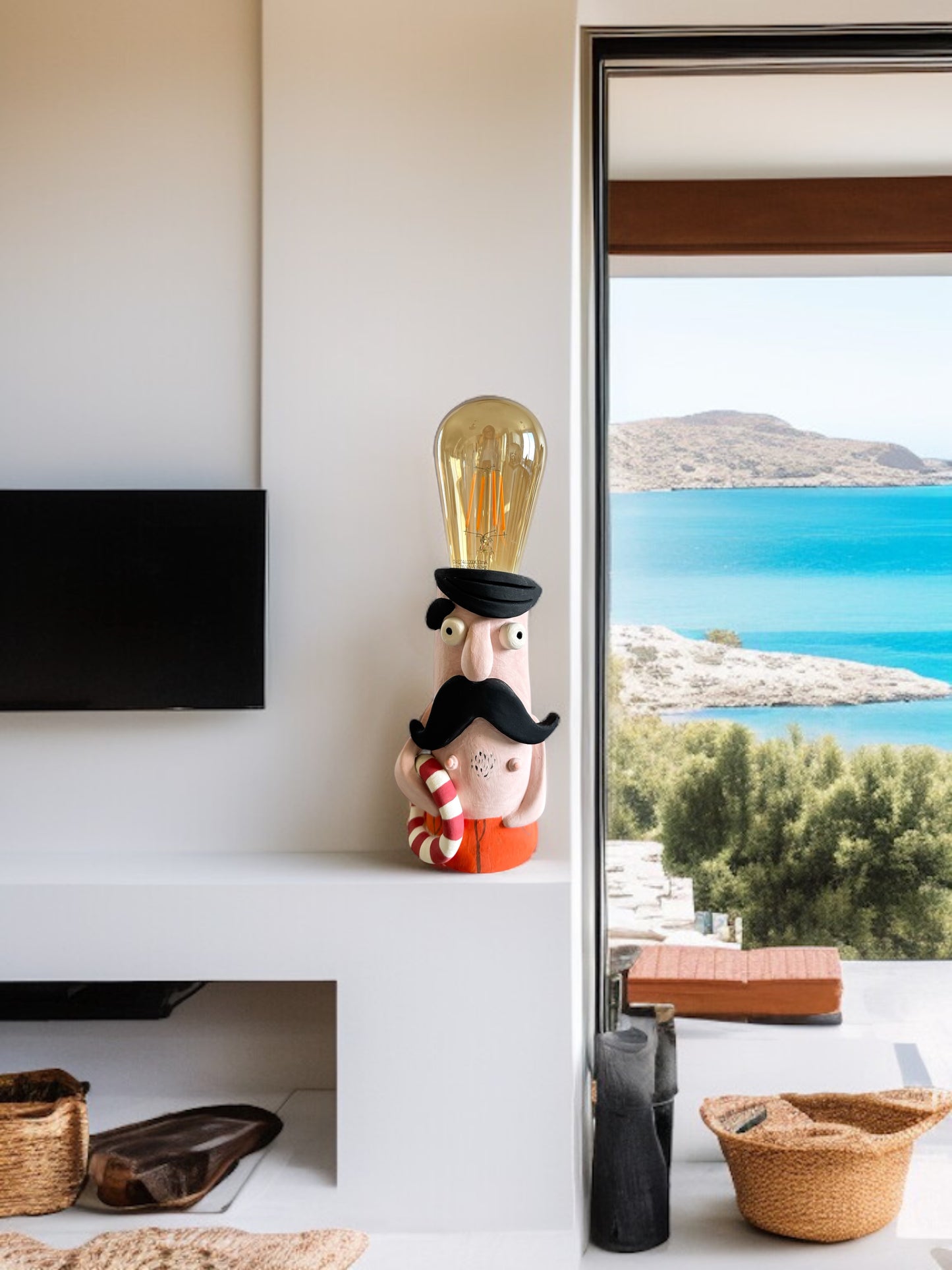 Ceramic Lifeguard  Lamp