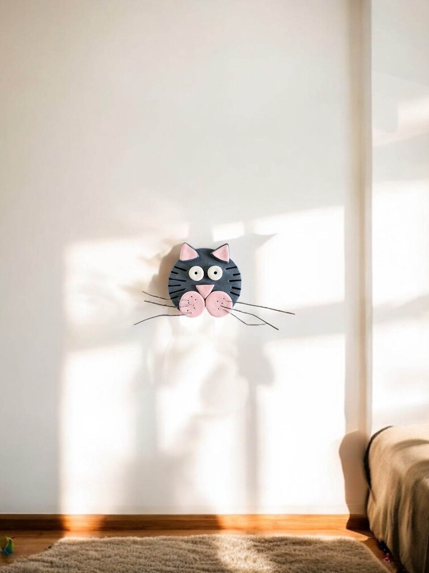 The Whiskered Wall Cat