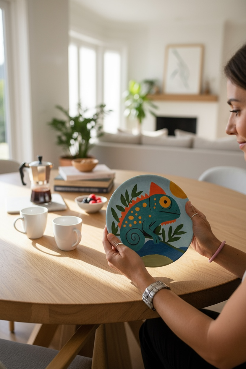 The Chamaleon Ceramic Plate