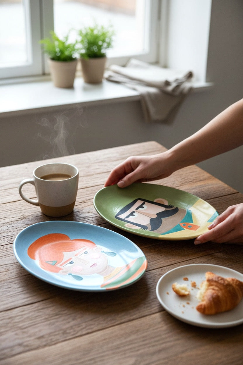 The Couples Ceramic Plates