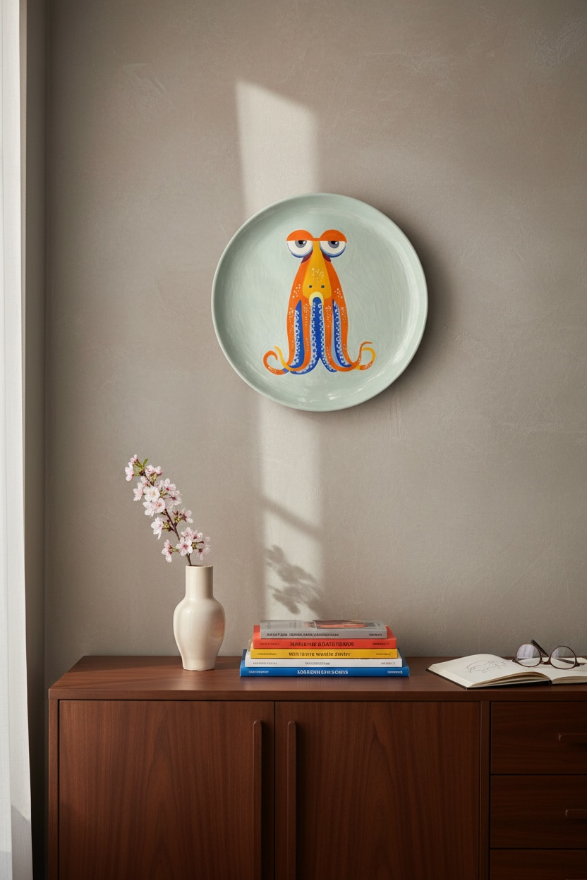 The Octopus Ceramic Plate