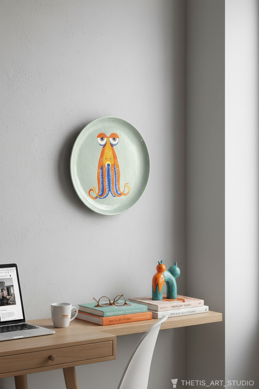 The Octopus Ceramic Plate