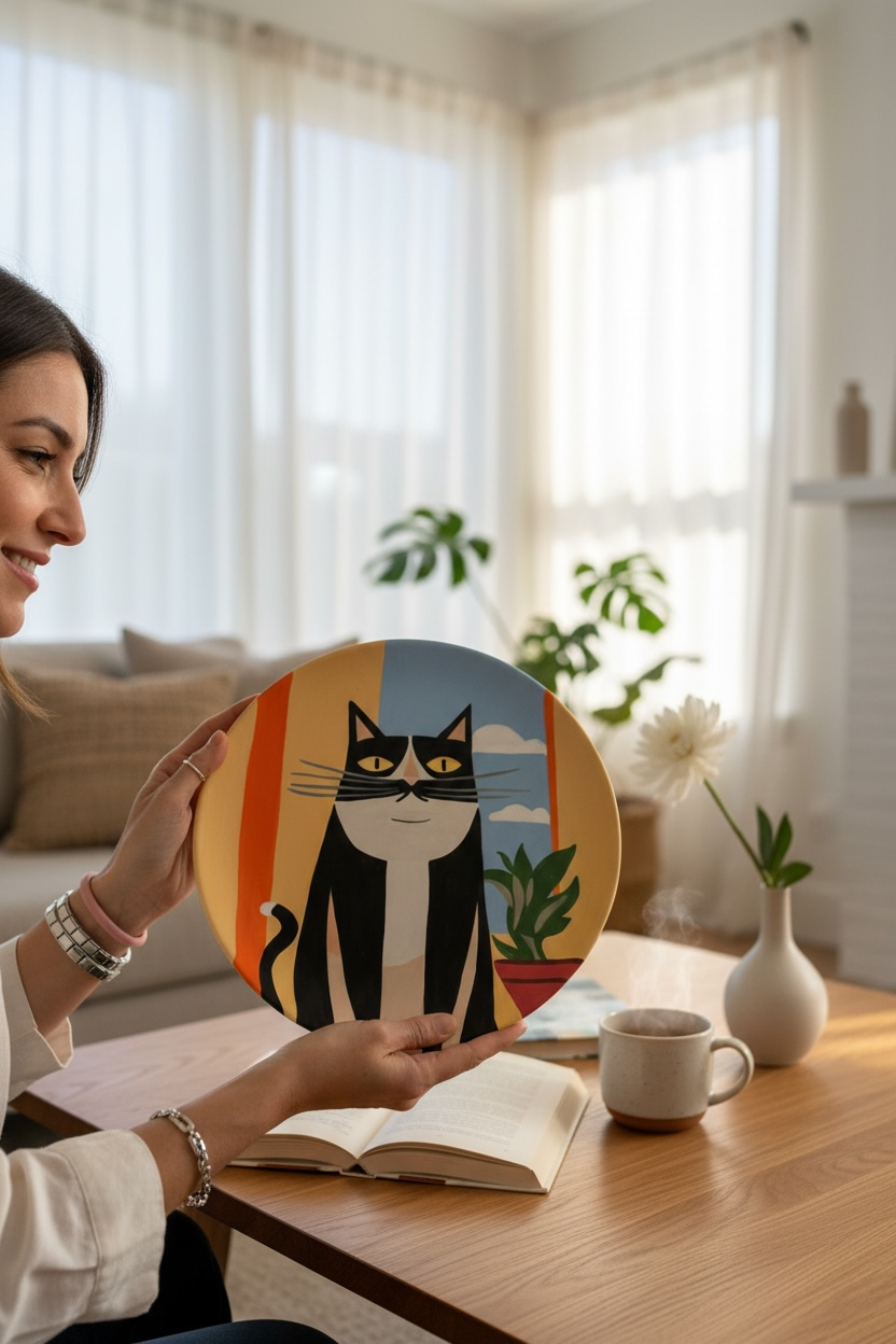 The Cat Ceramic Plate