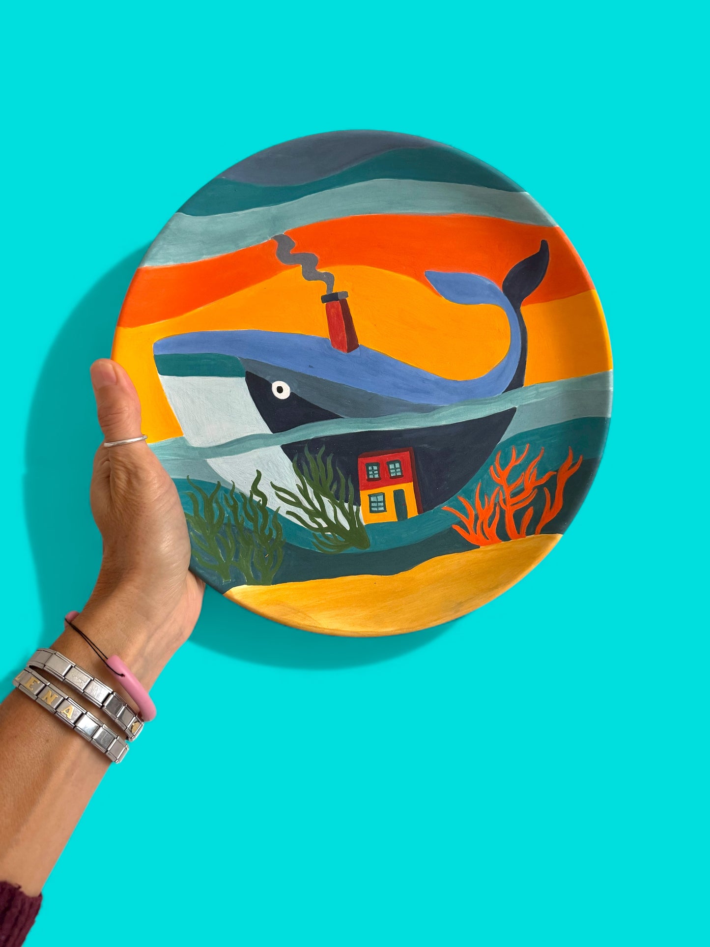 The Whale House plate