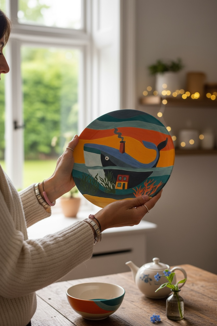 The Whale House plate